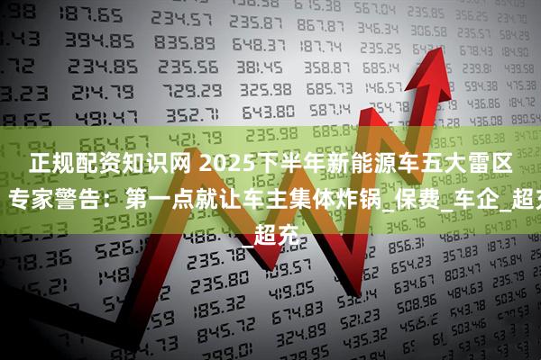 正规配资知识网 2025下半年新能源车五大雷区！专家警告：第一点就让车主集体炸锅_保费_车企_超充