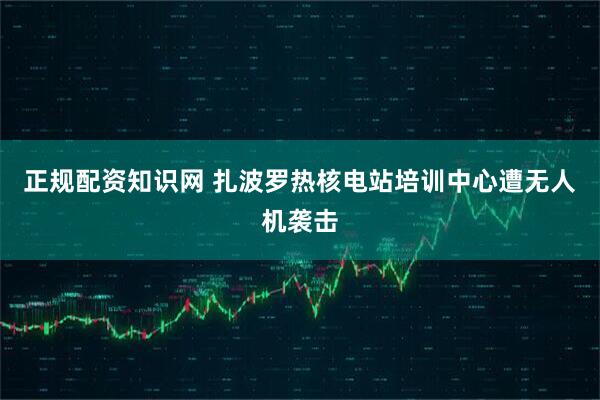正规配资知识网 扎波罗热核电站培训中心遭无人机袭击